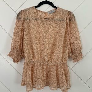 Ruffle sleeve blouse